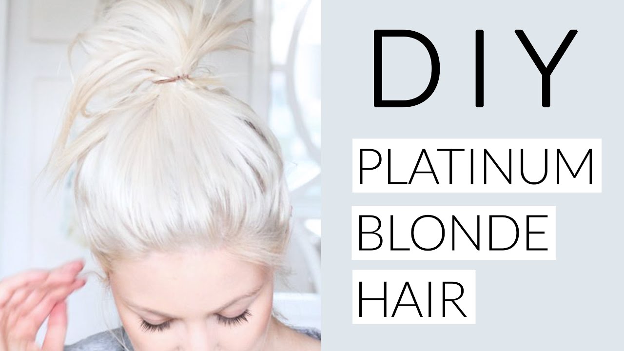 dıy ıcy White platinum blonde hair tutorial