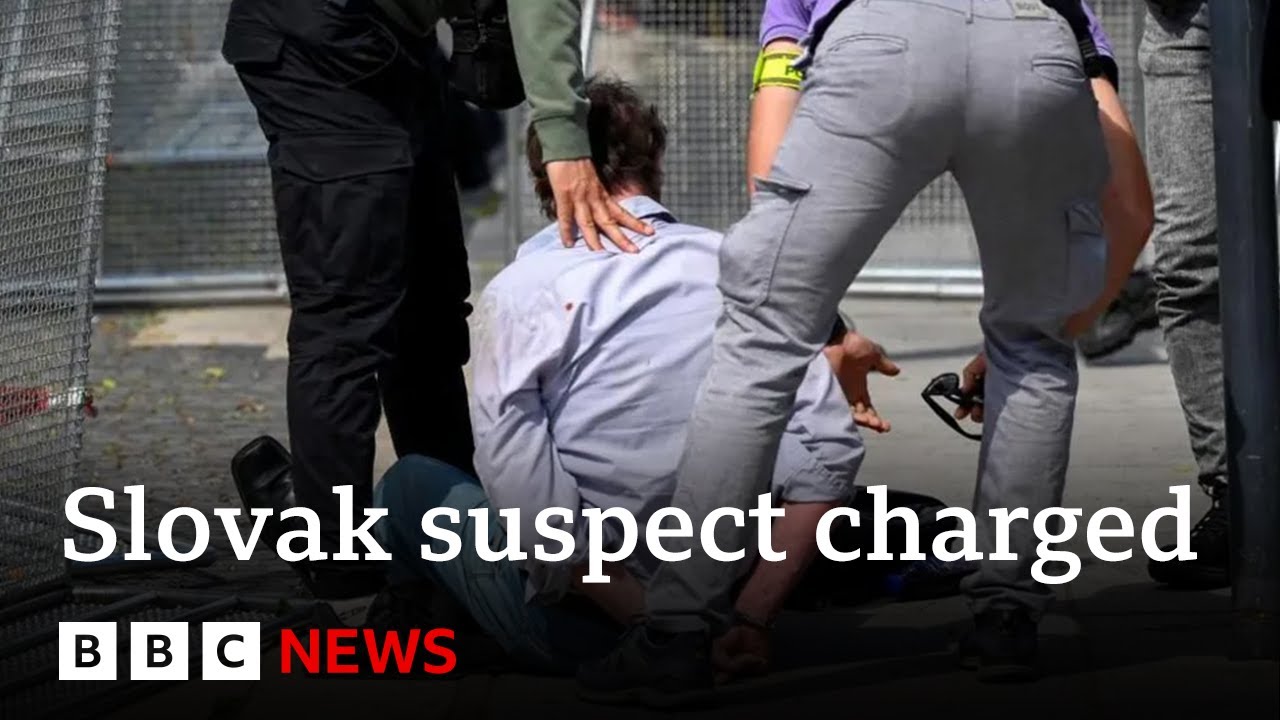 SLOVAK PM ROBERT FİCO SHOOTİNG SUSPECT CHARGED WİTH ATTEMPTED MURDER | BBC NEWS