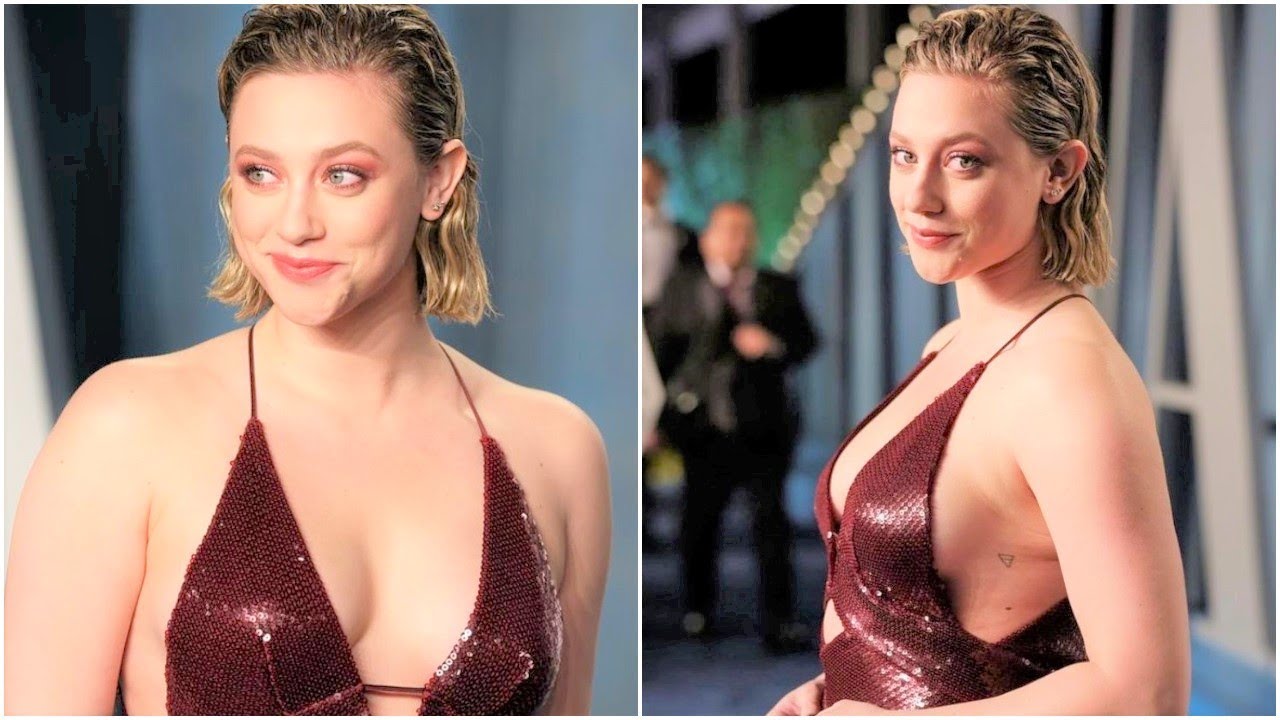 Lili Reinhart Remove her Bra at Oscars After  Party 2022
