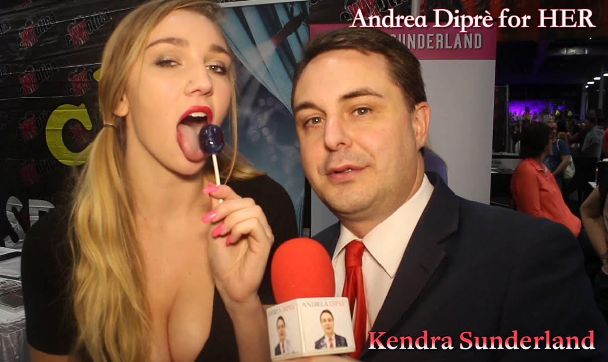 Kendra Sunderland gives a blowjob lesson for Andrea Diprè