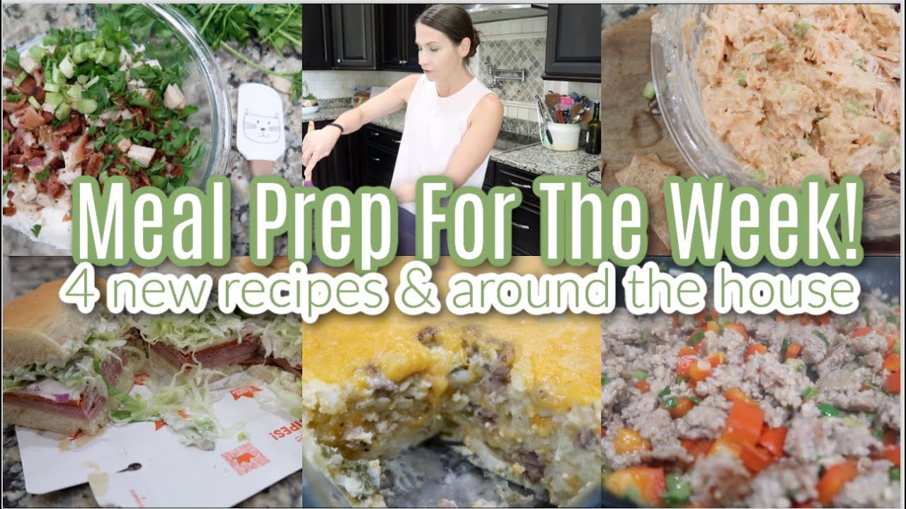 Meal Prep For The Week! 4 New Recipes & Around The House Happenings Cleaning, Cooking, Etc!
