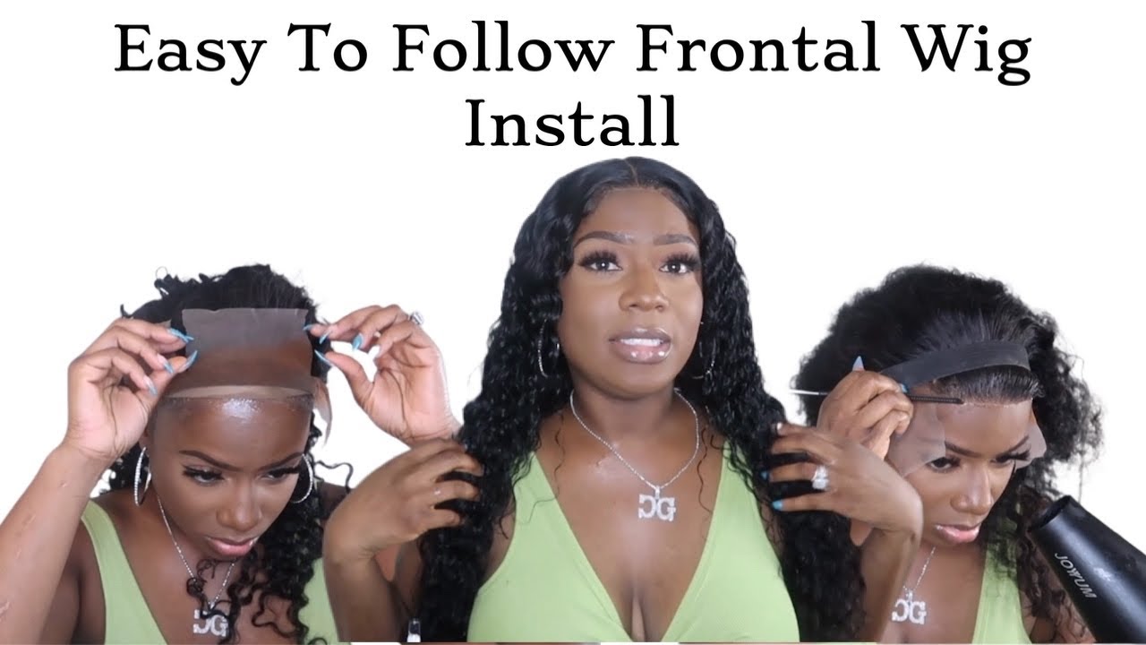 EASY TO FOLLOW DEEP CURLY FRONTAL WİG INSTALL FT MSLYNN HAİR