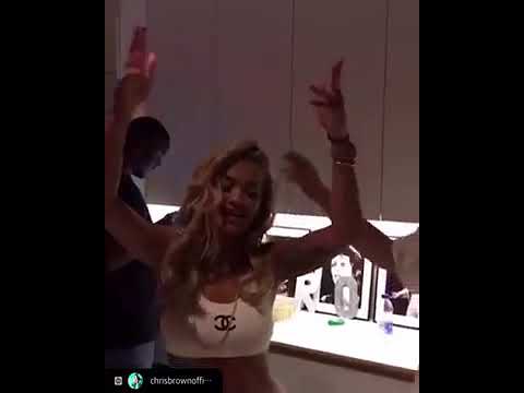 Rita Ora dancing to Whippin by Chris Brown