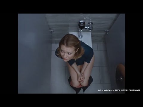 Sexy girl diarrhea farting pooping on toilet scene as she poops and farts too!
