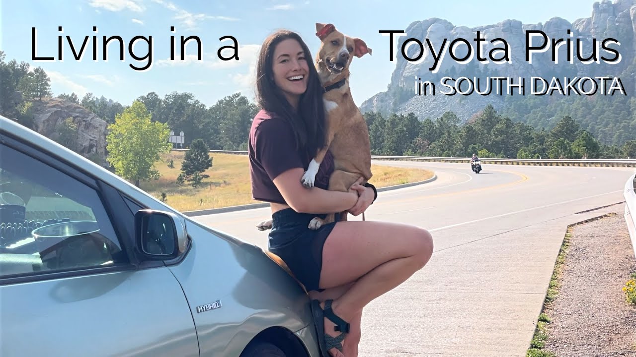Living in a Toyota Prius: Accidents, hail storms, badlands, epic swims more!Solo female car camping