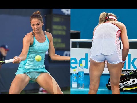 Hot  Sexy : Eugenie Bouchard  Margarita Gasparyan, Practice Tenis 2019