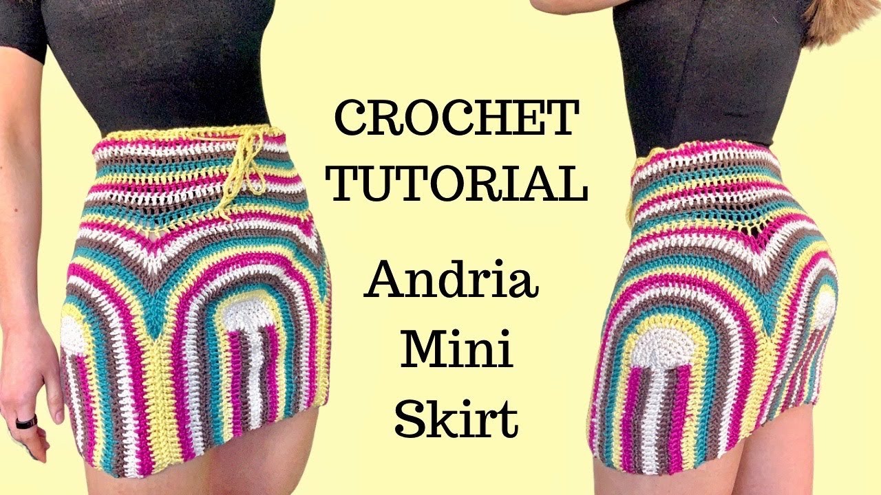 Crochet Mini Skirt Tutorial | DIY | Retro Crochet Skirt | The Crocheting