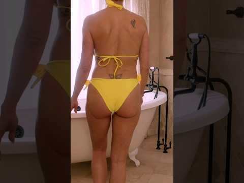 Brandi Love yellow #bikini
