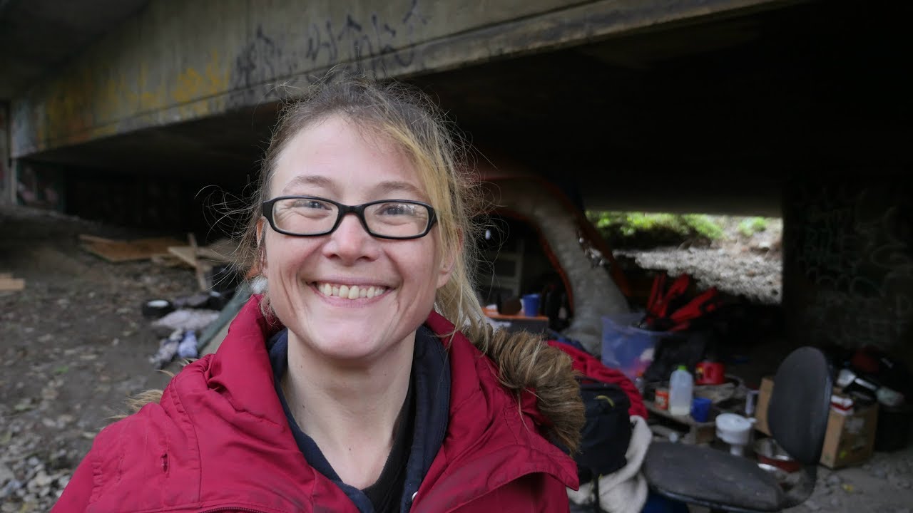Living under a Bridge Doesn't Stop This Seattle Homeless Woman from Staying Positive.