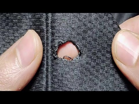 Learn by yourself to fix a hole on clothes invisibly / homemade repair