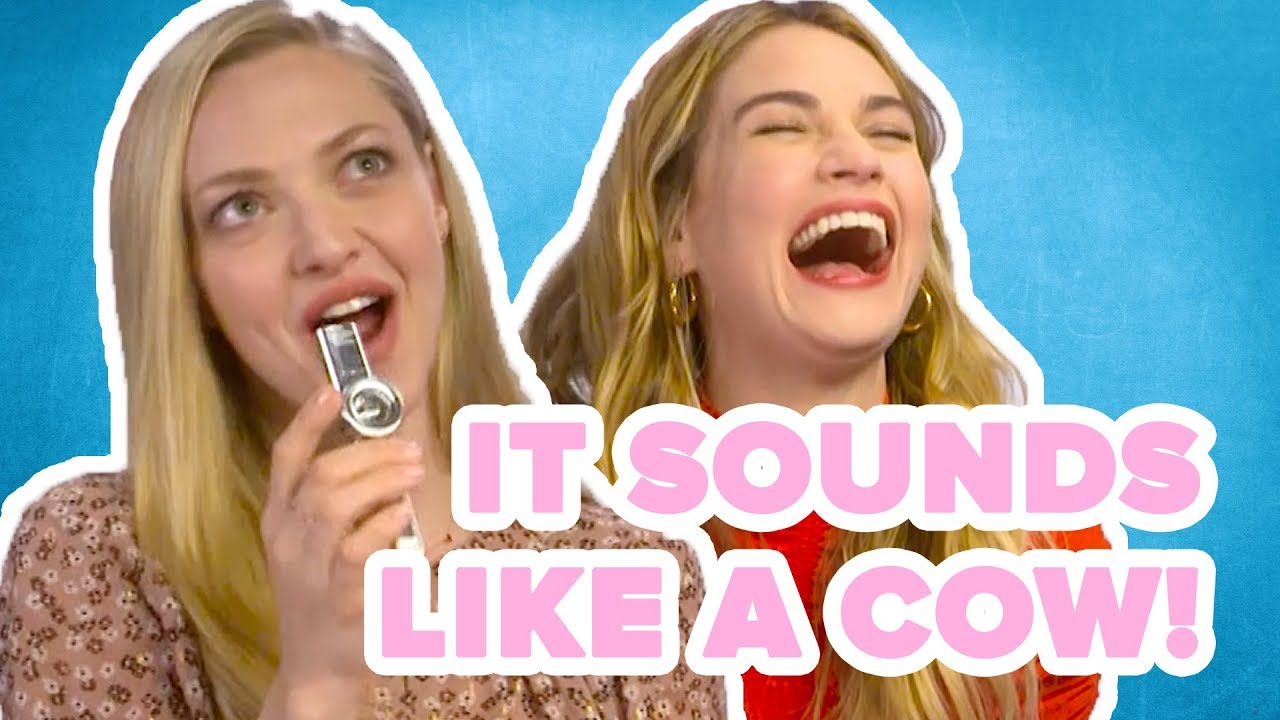 Lily James Play ABBA Songs On A Kazoo
