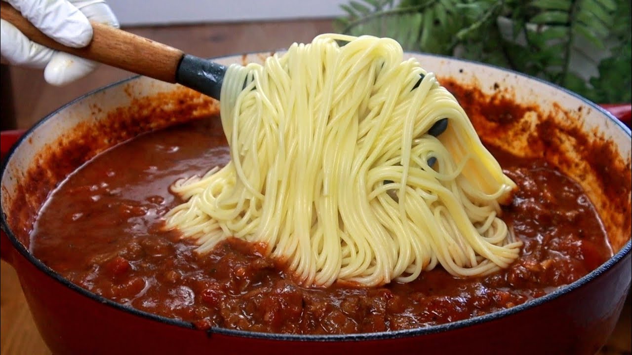 لم تتذوق وصفة سبغايتي مصنوعة بهذه الطريقة من قبل! مكرونة رهيبة  A Delicious Spaghetti Recipe