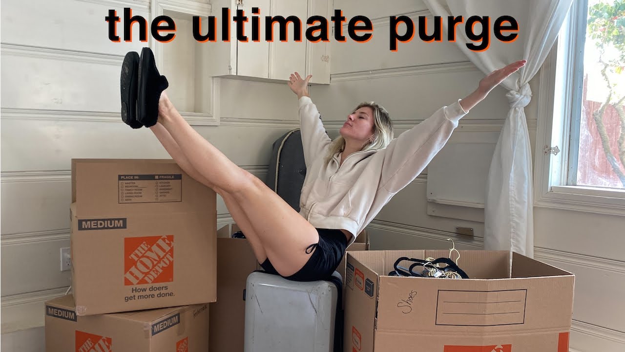 PACKING UP MY LIFE + MOVING OUT **purging everything**