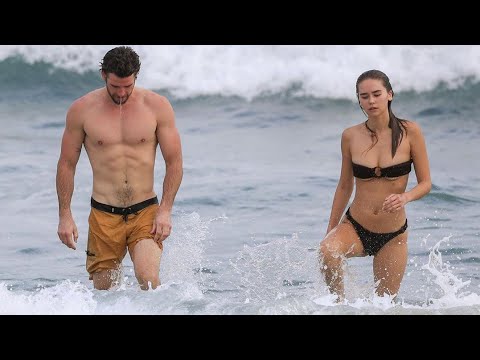 Liam Hemsworth and Gabriella Brooks Looks So Hot On a Beach Date