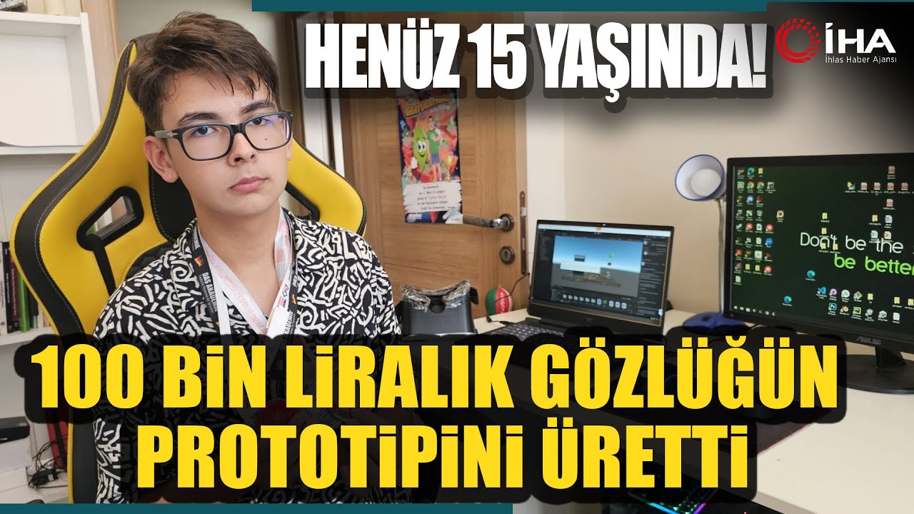  Yaşındaki Ege   Bin Liralık Gözlüğün Prototipini Üretti