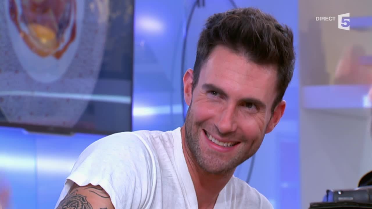 Adam Levine  un dessert très sexy   C à vous     