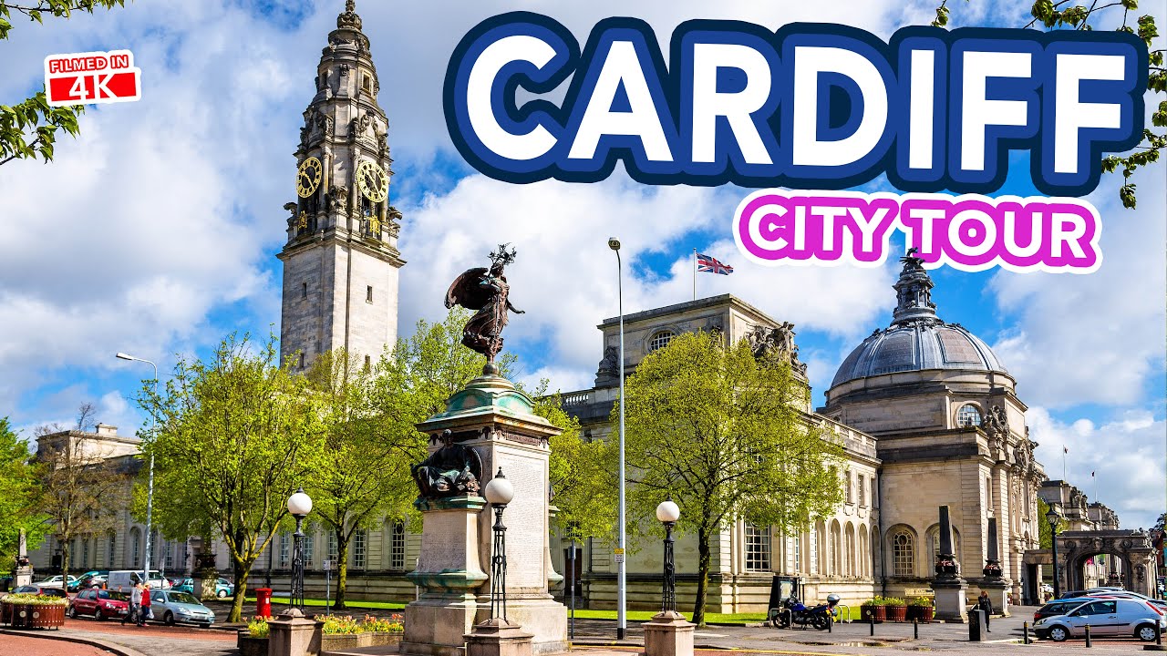CARDIFF WALES | FULL TOUR OF CARDİFF CİTY CENTRE WİTH VİEWS OF CARDİFF CASTLE | 4K WALKİNG TOUR