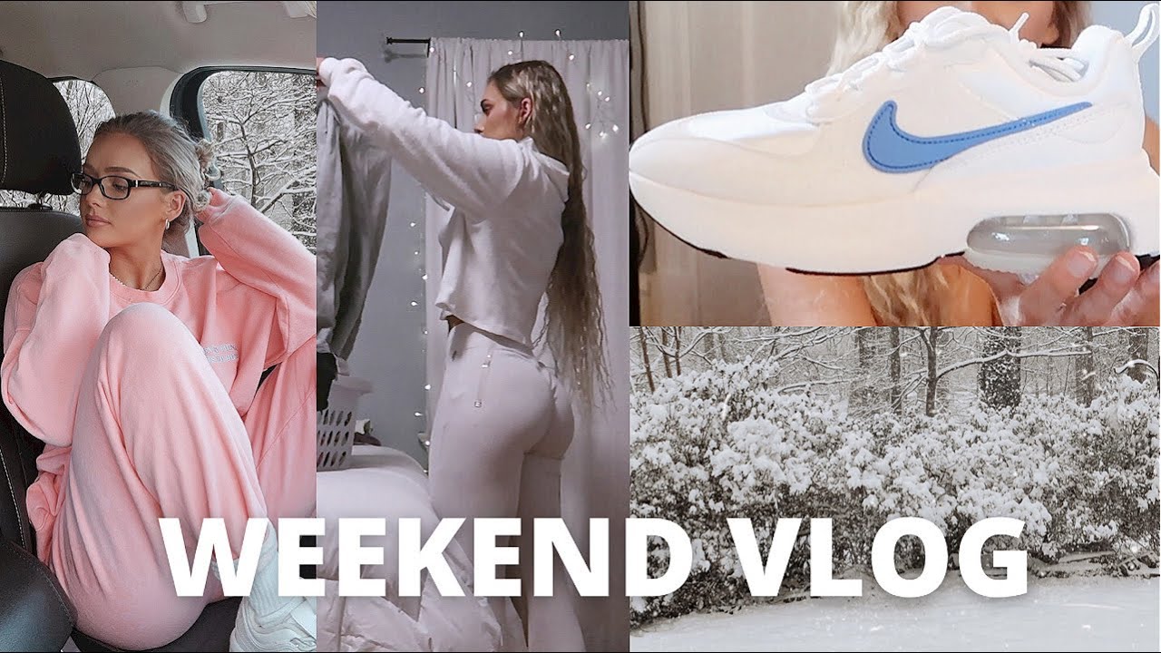 WEEKEND IN MY LIFE VLOG | Snow Day, Unboxing, & Cleaning