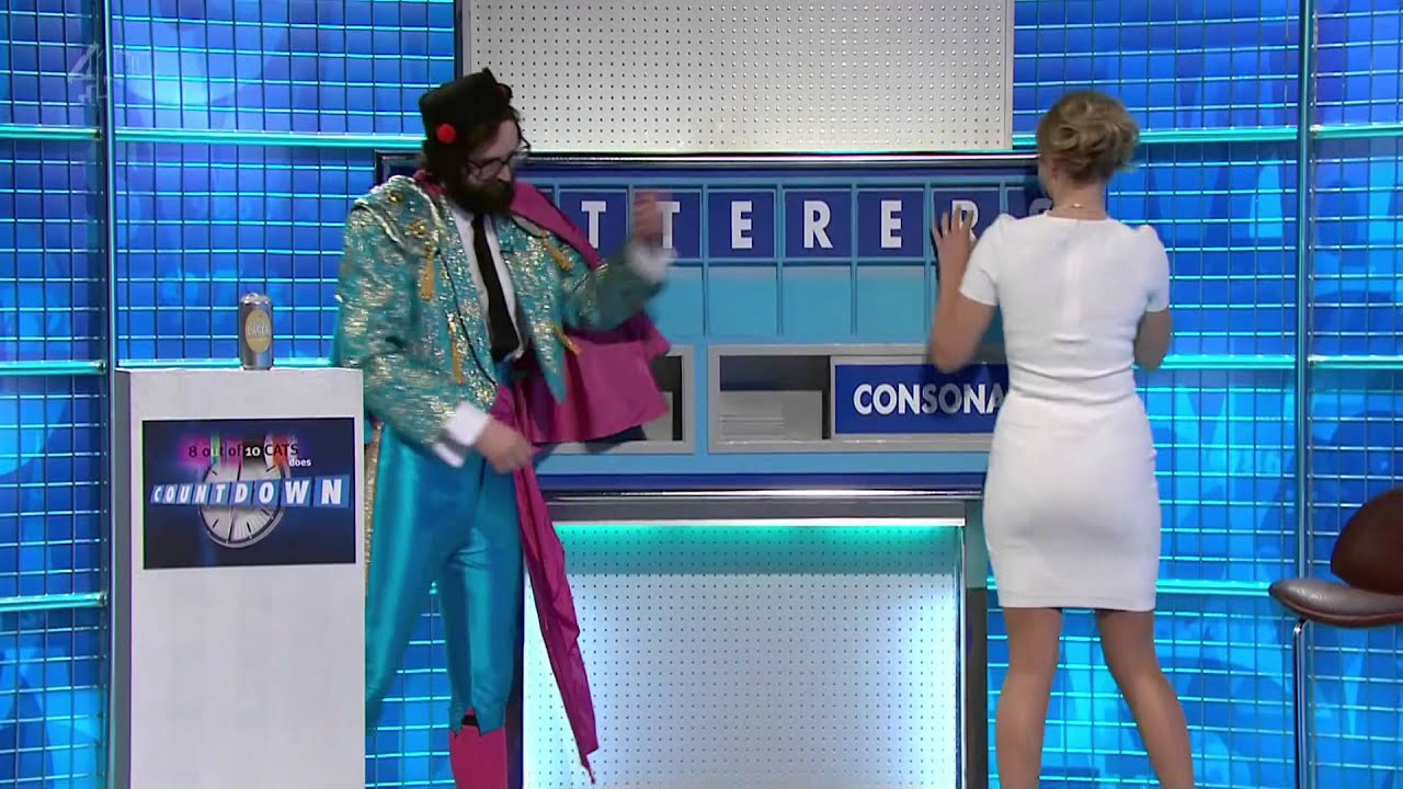 rachel riley hot ass ın white dress 8 out of 10 cats does countdown hd 19 04 13