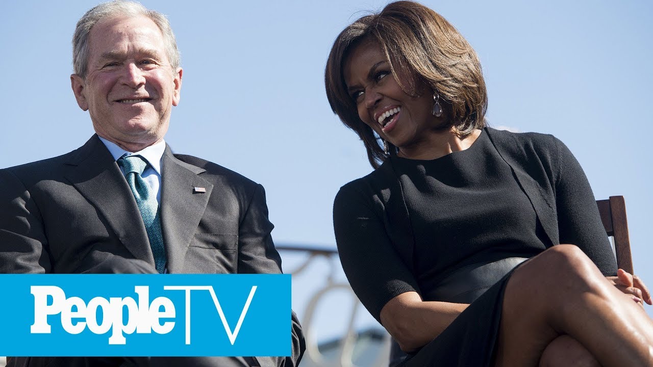 michelle-obama-and-george-w-bushs-adorable-friendship-over-the-years-peopletv