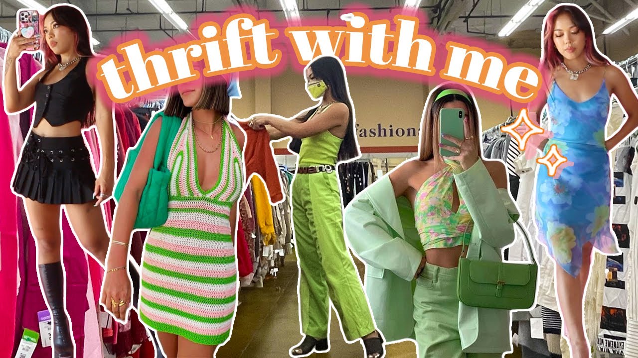 thrıftıng summer trends 2021 | *come thrift w me + try-on haul*