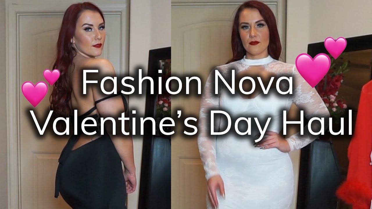 Valentines Day to Night Try-On Haul: Sexy Dresses and Lingerie from Fashion Nova Curve | Ruby Red
