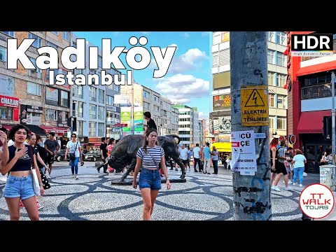 Walking in Kadıköy District, Istanbul | 4K HDR