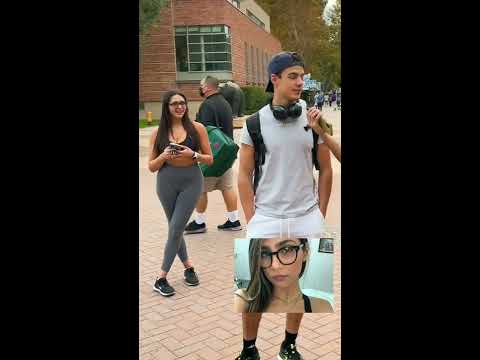 SURPRISING STRANGERS WITH MIA KHALIFA  (HE SAID WHAT AT THE END?)  #SHORTS