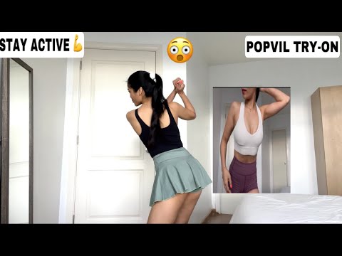HOTTEST trending Activewear Try-On | POPVIL *STAY ACTIVE????????*