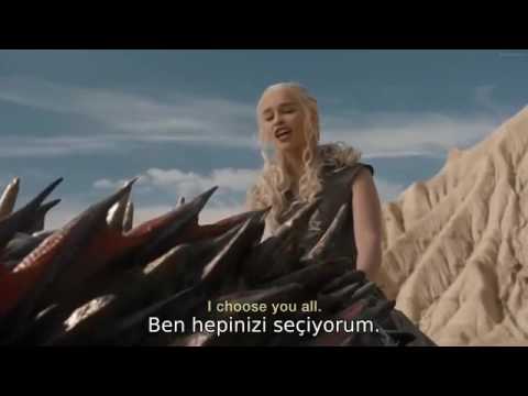 GoT - 6/6 ejderha üstünde savaş konuşması Khaleesi  (Game Of Thrones)