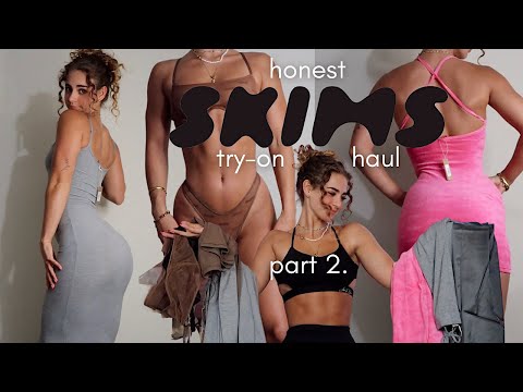 HUGE SKIMS TRY-ON HAUL | $700 HONEST REVİEW OF DRESSES, BRAS, UNDERWEAR, AND MORE | PART 2