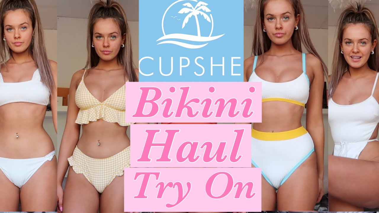 BIKINI TRY ON HAUL 2020! - Cupshe Blue!AD