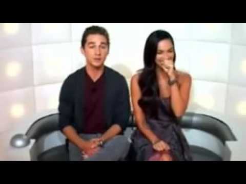 Megan Fox and Shia Labeouf Kiss During Interview