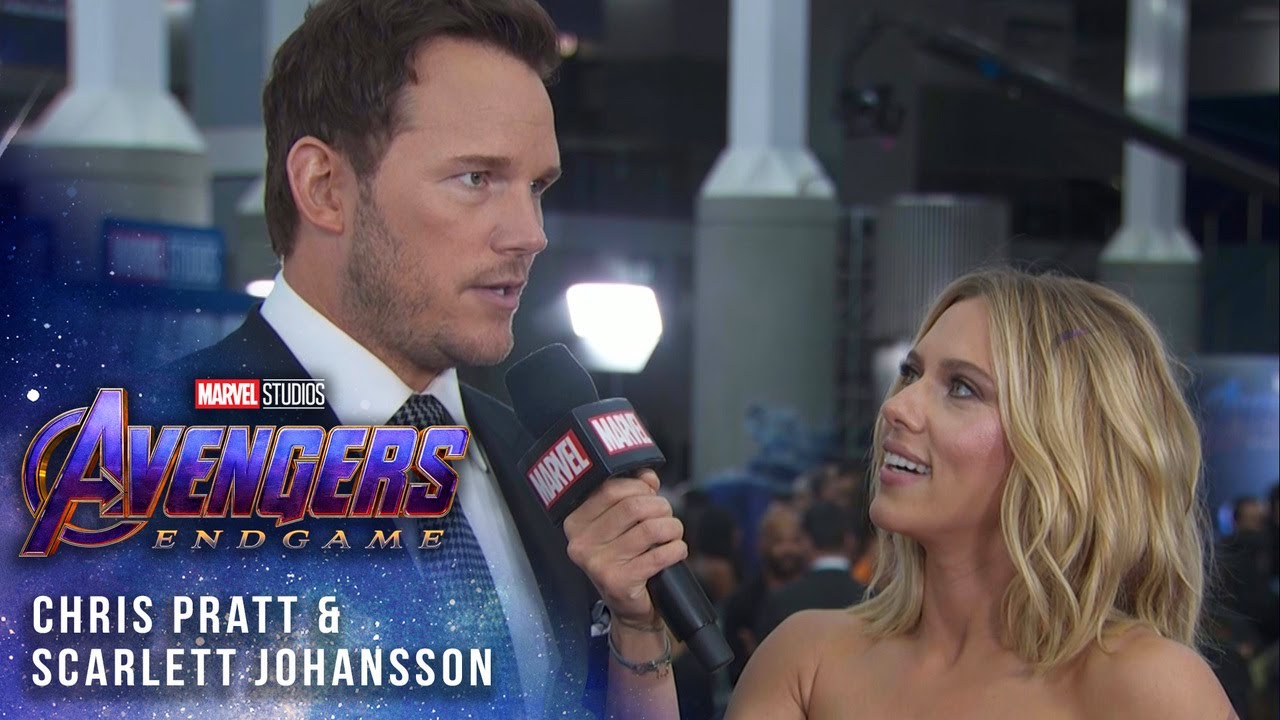 Scarlett Johansson  Chris Pratt take over at Avengers: Endgame LIVE Premiere