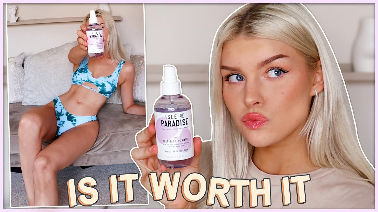 ISLE OF PARADISE Dark Tanning Water  Review  Results | Don't buy until you watch this video