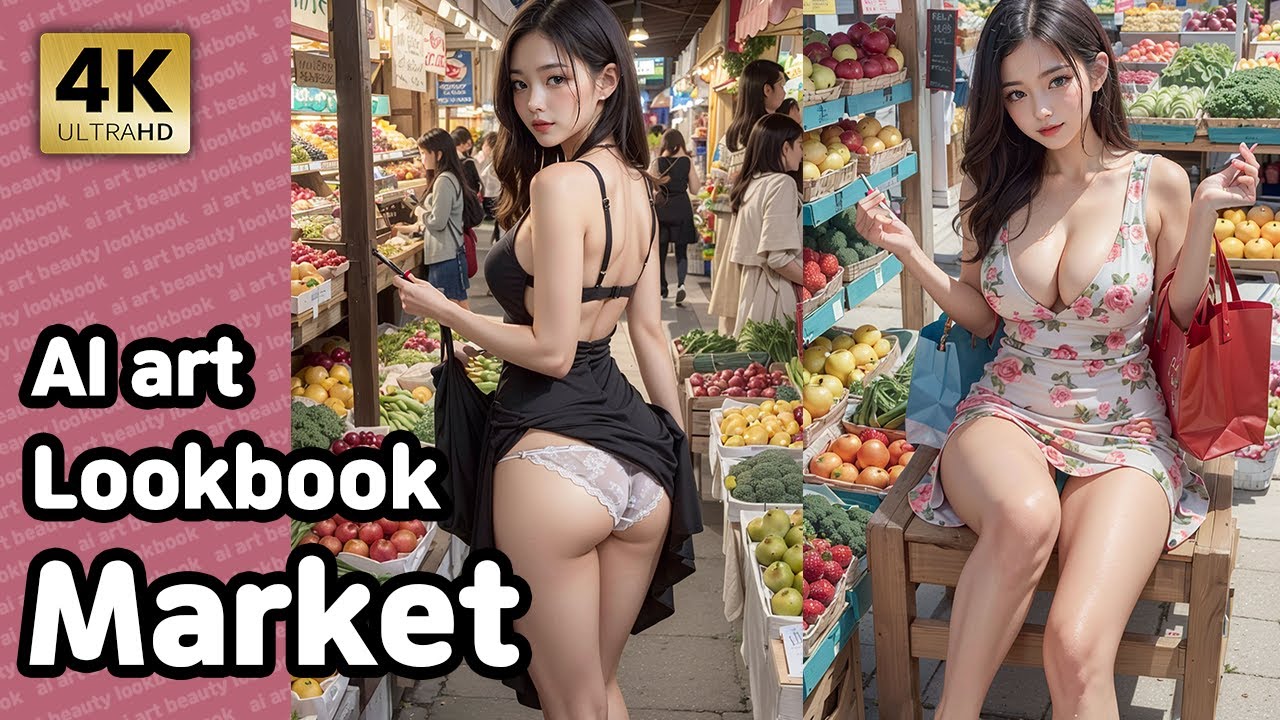 4k ai art | 마켓 AI 룩북 | Market AI lookbook