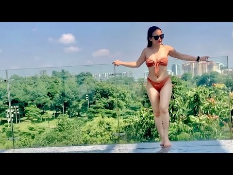 swimsuit review | behind the scene ng ffk swimming @ bebe jel home ||luz ınsao