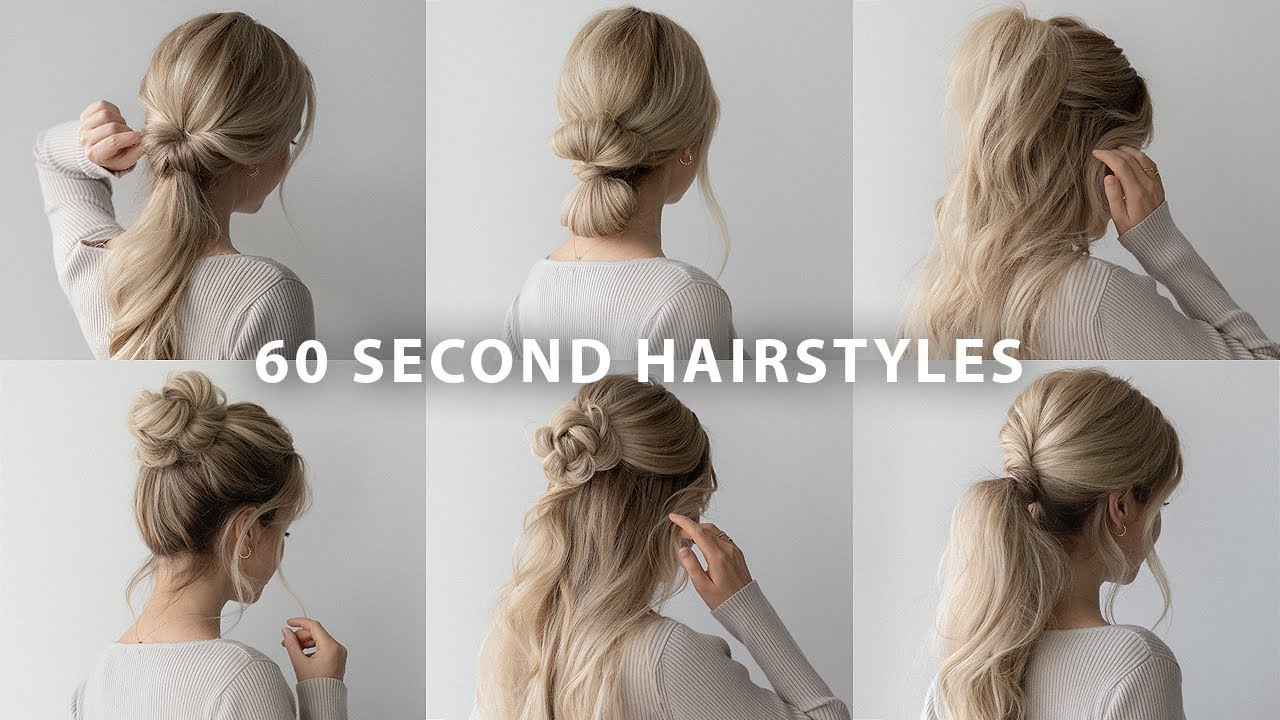 6 60 SECOND HAIRSTYLES ✨ CUTE HAİRSTYLES FOR LONG HAİR