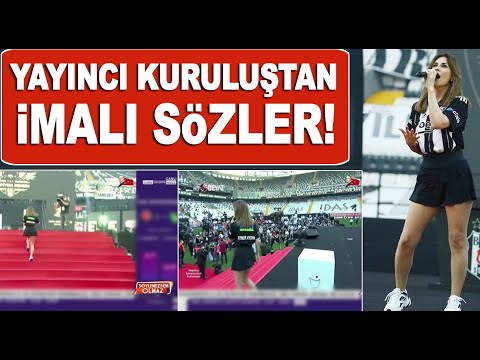 Beşiktaş'ın şampiyonluk kutlamasında imalı Aynur Aydın anonsu!