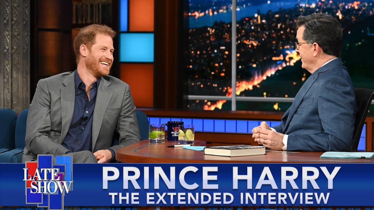 Prince Harry  The Duke of Sussex Talks  Spare with Stephen Colbert   EXTENDED INTERVIEW