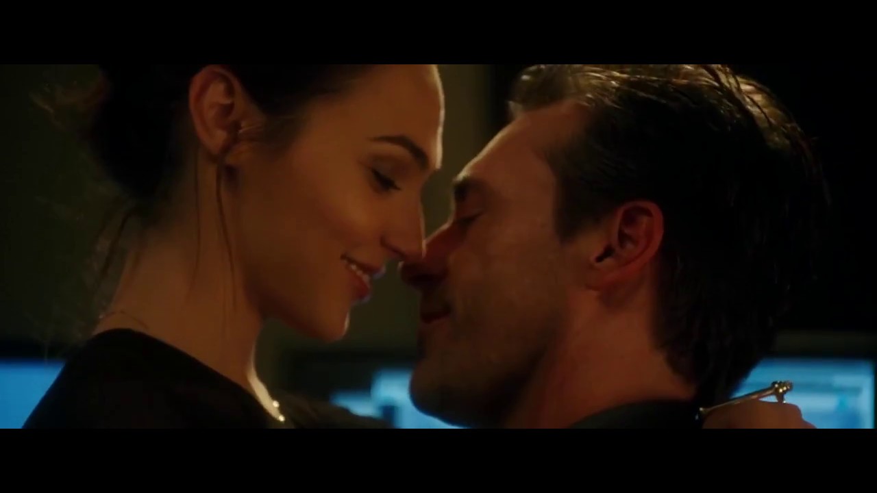 Gal Gadot most hot kiss seen with Jon Hamm