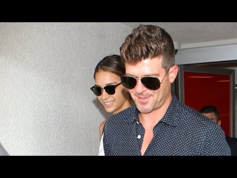 Robin Thicke And April Love Geary So Happy Together