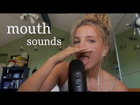ASMR SENSITIVE WET MOUTH SOUNDS  (mic licking, tongue swirling, kisses)