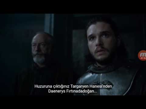 Game of Thrones 7×03 TR Jon Snow ve Daenerys Targaryen tanışması ilk karşılaşma türkçe  part1