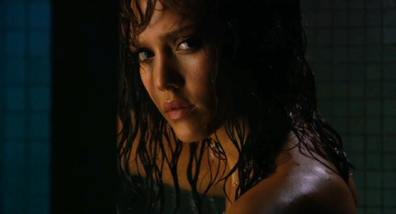 Jessica Alba hot shower scene - 