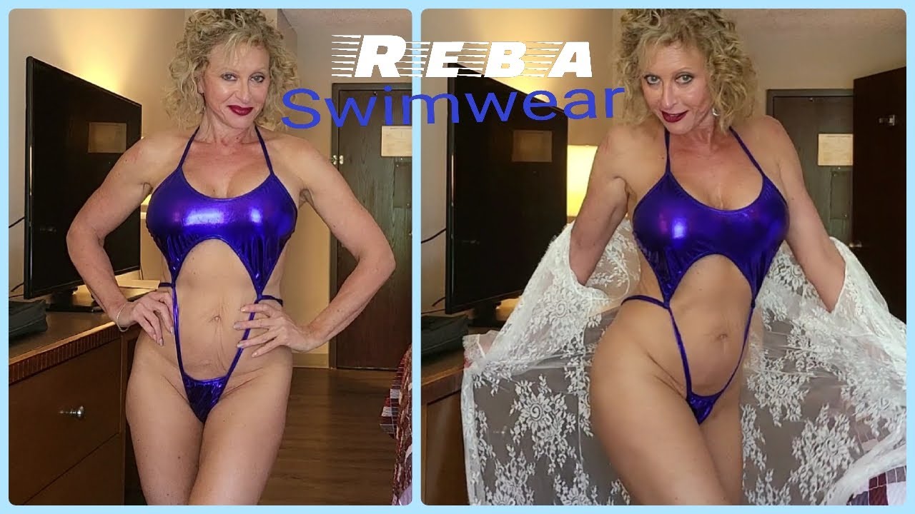 Eye Catching Purple Passion Metallic Micro Bikini | Reba Fitness | Fit Nice Over 50 | ASMR