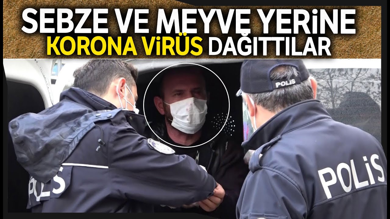 Korona Virüs Temaslı Pazarcı Kardeşler Satış Yaparken Yakalandı