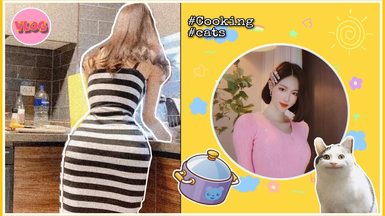 ENG Korean Girl Vlog  26살 집순이 나혼자산다 브이로그 식단 만들기 스쿼트 후 다이어트 일상 고양이 아이폰11 韩国  猫咪  引きこもり