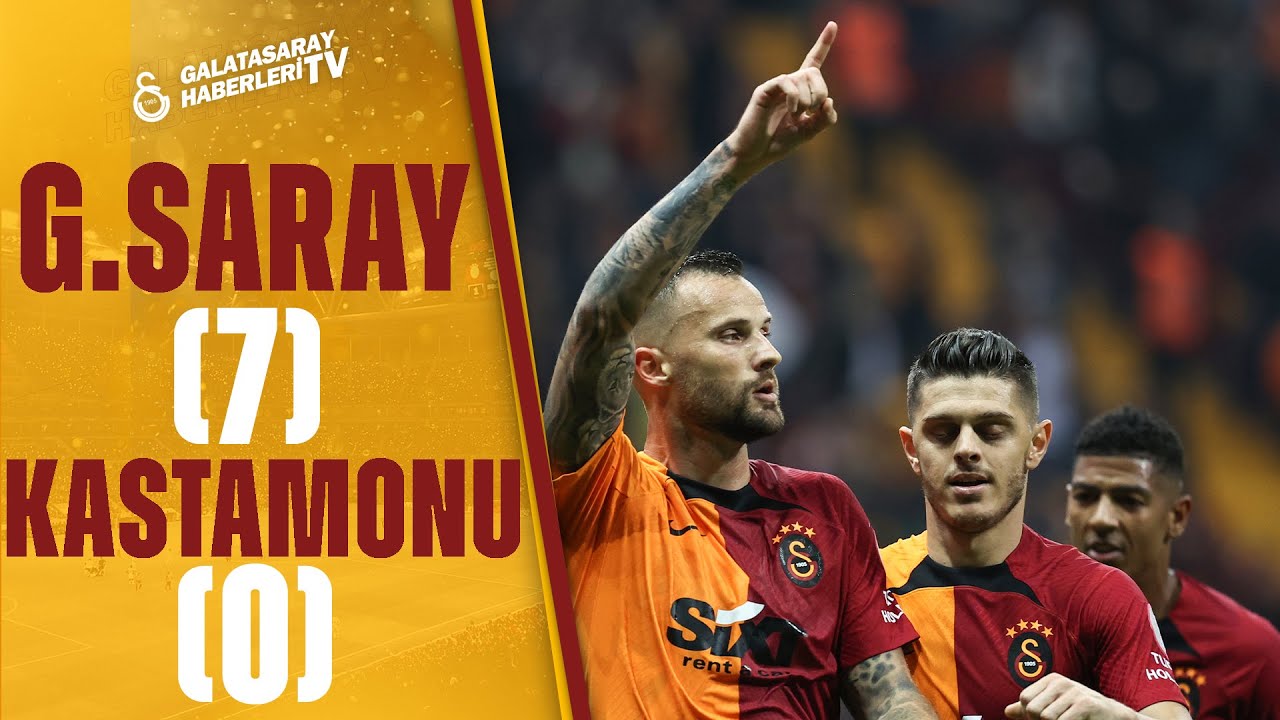 galatasaray,kastamonuspor,Galatasaray 7-0 Kastamonuspor MAÇ ÖZETİ (Ziraat Türkiye Kupası 3.Tur Maçı) / 19.10.2022