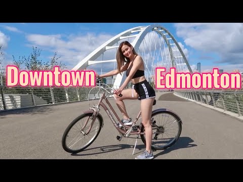 BIKING IN DOWNTOWN EDMONTON ‍♀️ | JACKİE SMART